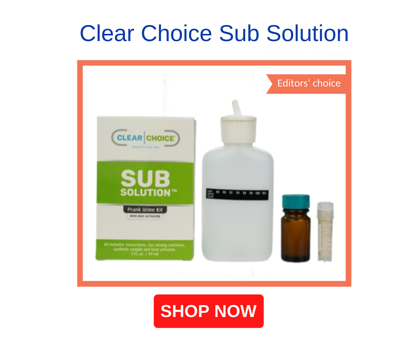 Does Clear Choice Sub Solution Really